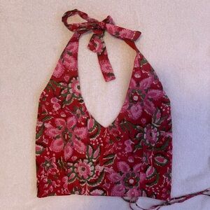 Handmade 100% Cotton Halter Neck Corset Top